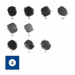 Set 12 creioane desen in grade asortate - Lumograph