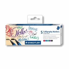 Set caligrafie - 5 Markers Double-ended