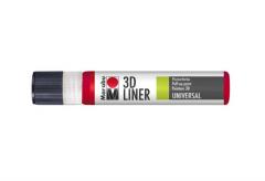 Vopsea - 3D-Liner 631 - Cherry Red, 25 ml