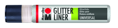 Vopsea - Marabu Glitter Liner - White 570, 25ml