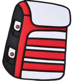 3D Bag Ghiozdan rosu 3D Bag