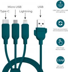 Cablu de incarcare 4-in-1 Legami