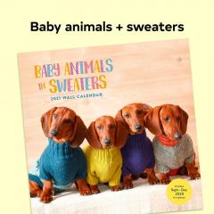 Calendar 2021 - Baby Animals in Sweaters