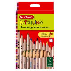 Set 12 creioane colorate - Trilino