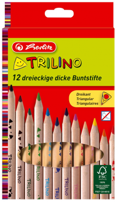 Set 12 creioane colorate - Trilino