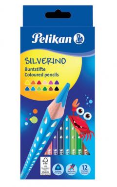 Set 12 creioane colorate - Silverino