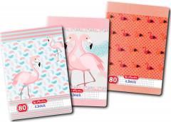 Caiet A4 Patratele - Flamingo - Modele diferite