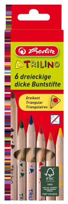 Set 6 creioane colorate - Trilino