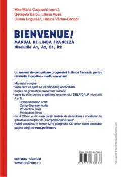 Bienvenue! Manual de limba franceza. Nivelurile A1, A2, B1, B2