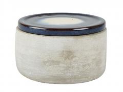 Recipient cu capac - Jar with Lid Cement/Ceramic, D12