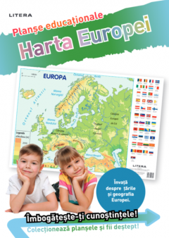 Harta Europei. Planse educationale