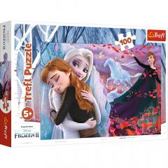 Puzzle 100 piese - Disney Frozen II - Impreuna pentru totdeauna