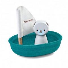 Jucarie din lemn - Sailing Boat-Polar Bear 