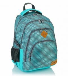 Ghiozdan - HD-72, 4 compartimente, albastru