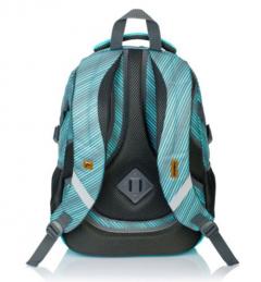 Ghiozdan - HD-72, 4 compartimente, albastru