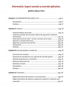 Informatica si TIC. Suport teoretic si exercitii aplicative. Clasa a VI-a