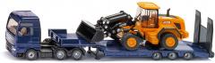 Jucarie - Man Tgx with low loader truck and JCB wheel loader