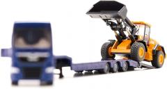 Jucarie - Man Tgx with low loader truck and JCB wheel loader