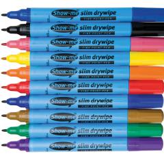 Set 10 carioci - Dry Wipe Pens Fine Tip