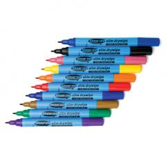 Set 10 carioci - Dry Wipe Pens Fine Tip