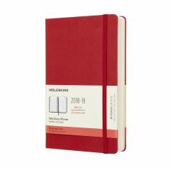 Agenda - Moleskine Notebook Scarlet Red Large Daily 18-Month 2018-2019