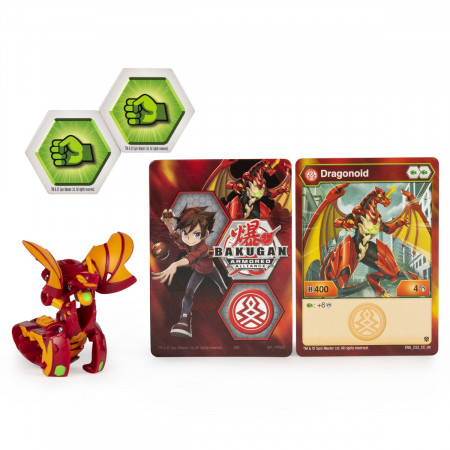 Bakugan Armored Alliance – Dragonoid Pyrus – Mit 2 BakuCores, Charakterkarte & Trainingskarte – Spinmaster – Ab 6 Jahren