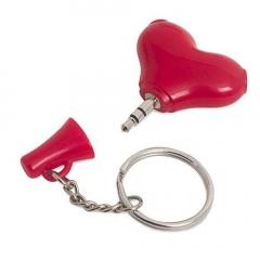 Breloc spliter audio jack - Love Balvi