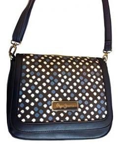 Geanta de umar Pepe Jeans bulinute albastre