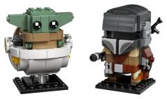  Lego Brickheadz - Mandalorianul si Baby Yoda