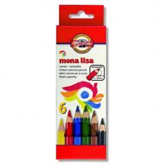 Set 6 creioane colorate - Mona Lisa Jumbo Coloured