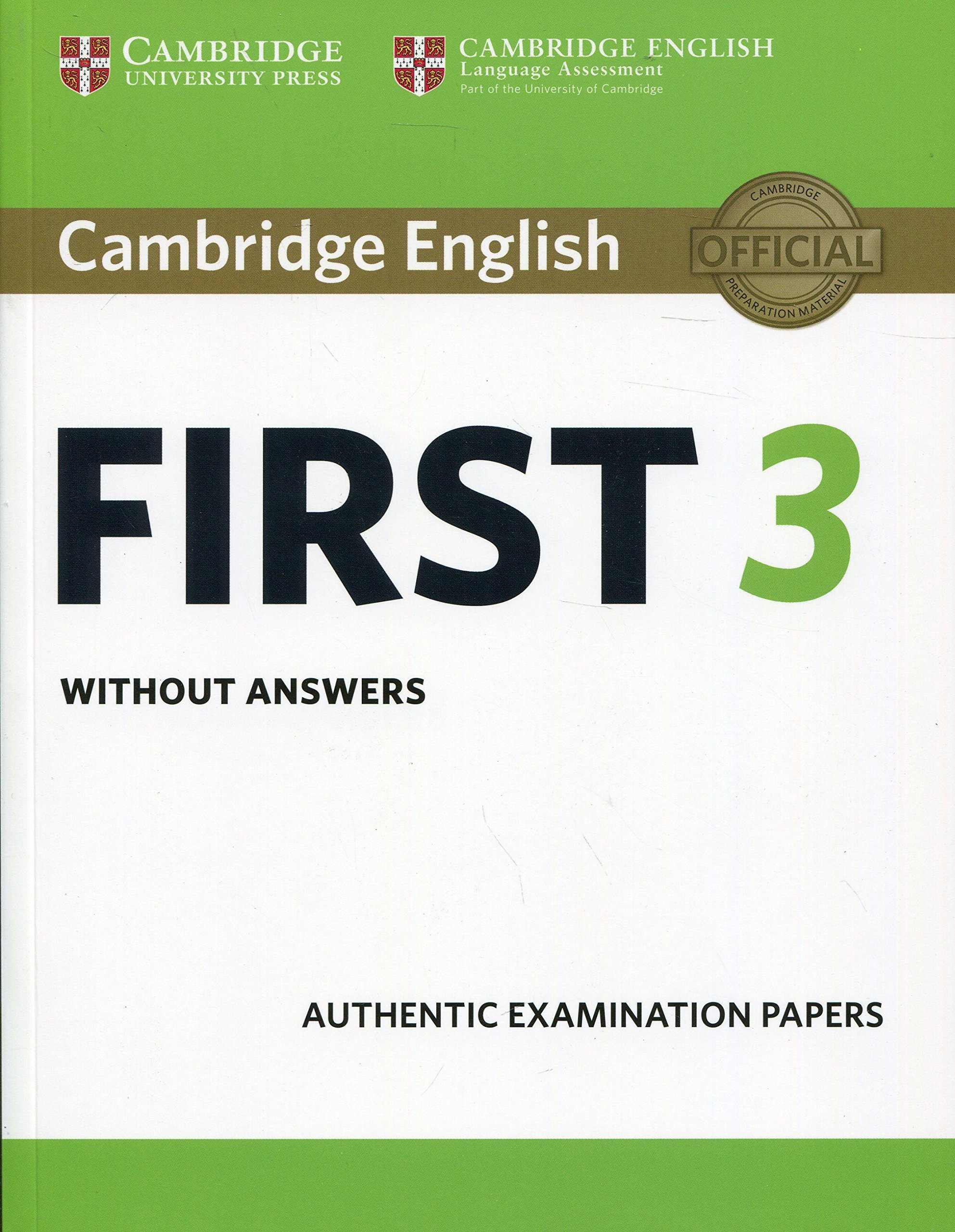 Cambridge English First 3 Student&#039;s Book without Answers