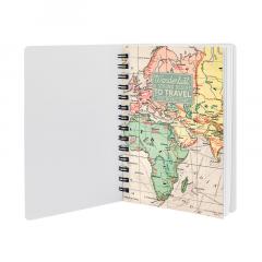 Agenda 2021 - Small Spiral Bound Weekly Planner 12 Months - Map
