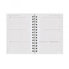 Agenda 2021 - Small Spiral Bound Weekly Planner 12 Months - Stars