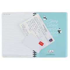 Agenda 2021 - Large Spiral Bound Weekly Planner 12 Months - Panda Dream