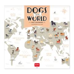 Calendar 2021 - Dogs of the World, 30x29 cm