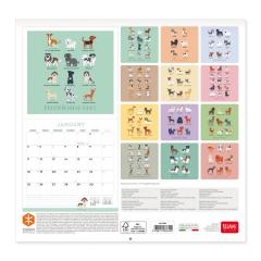 Calendar 2021 - Dogs of the World, 30x29 cm