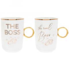Set 2 cani - The Boss and The Real Boss with ring handles