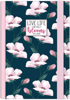 Agenda 2021 - Small Daily Planner 12 Months - Flowers