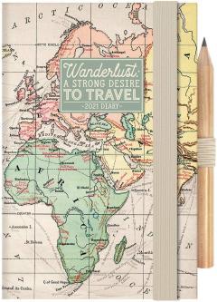 Agenda 2021 - Mini 2-Day Diary 12 Months - Map