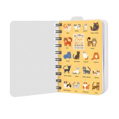 Agenda 2021 - Small Spiral Bound Daily Planner 12 Months - Cats