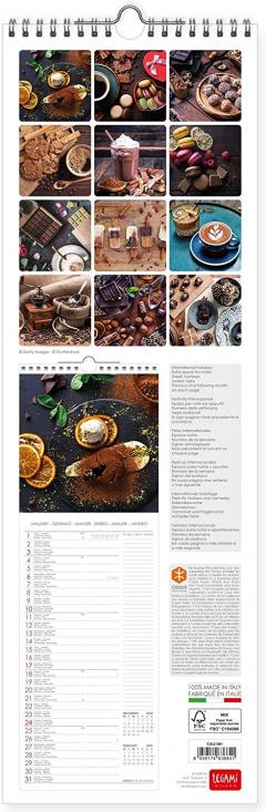 Calendar 2021 - Coffee and Chocolate, 16x49 cm