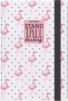 Agenda 2021 - Medium Weekly Planner 12 Months - Flamingos
