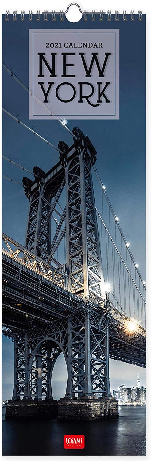 Calendar 2021 New York 16x49 Cm Legami