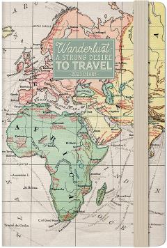 Agenda 2021 - Medium Weekly Planner 12 Months - Map
