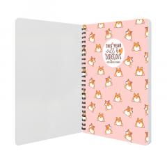 Agenda 2021 - Large Spiral Bound Weekly Planner 12 Months - Puppies