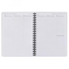 Agenda 2021 - Large Spiral Bound Weekly Planner 12 Months - Puppies