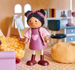 Figurine din lemn - Ayana and her Cat