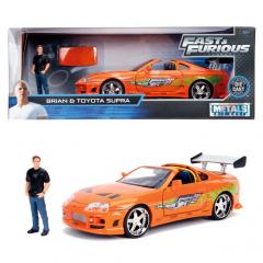 Masinuta - Toyota Supra 1995 Fast and Furios + figurina Brian