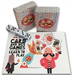 Robert Frederick Learn To Play Set with Book - Playing Cards & Dice Great Majesco, Assorted