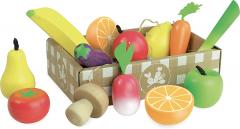 Set jucarii - Fructe si legume din lemn